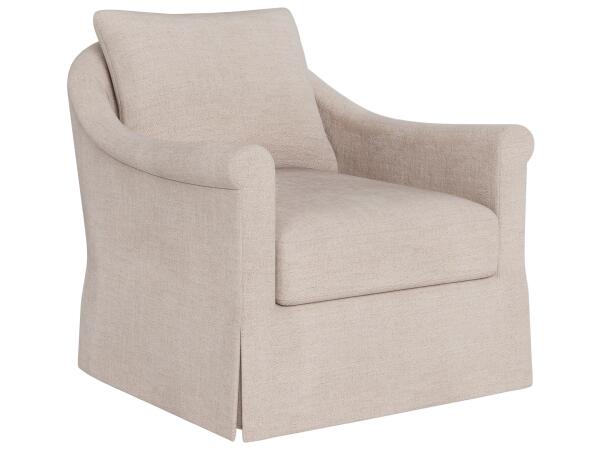 Rowan Skirted Swivel Chair - Special Order
