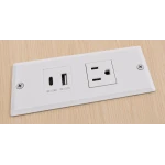 Desk W/ Charging Station - Image 4