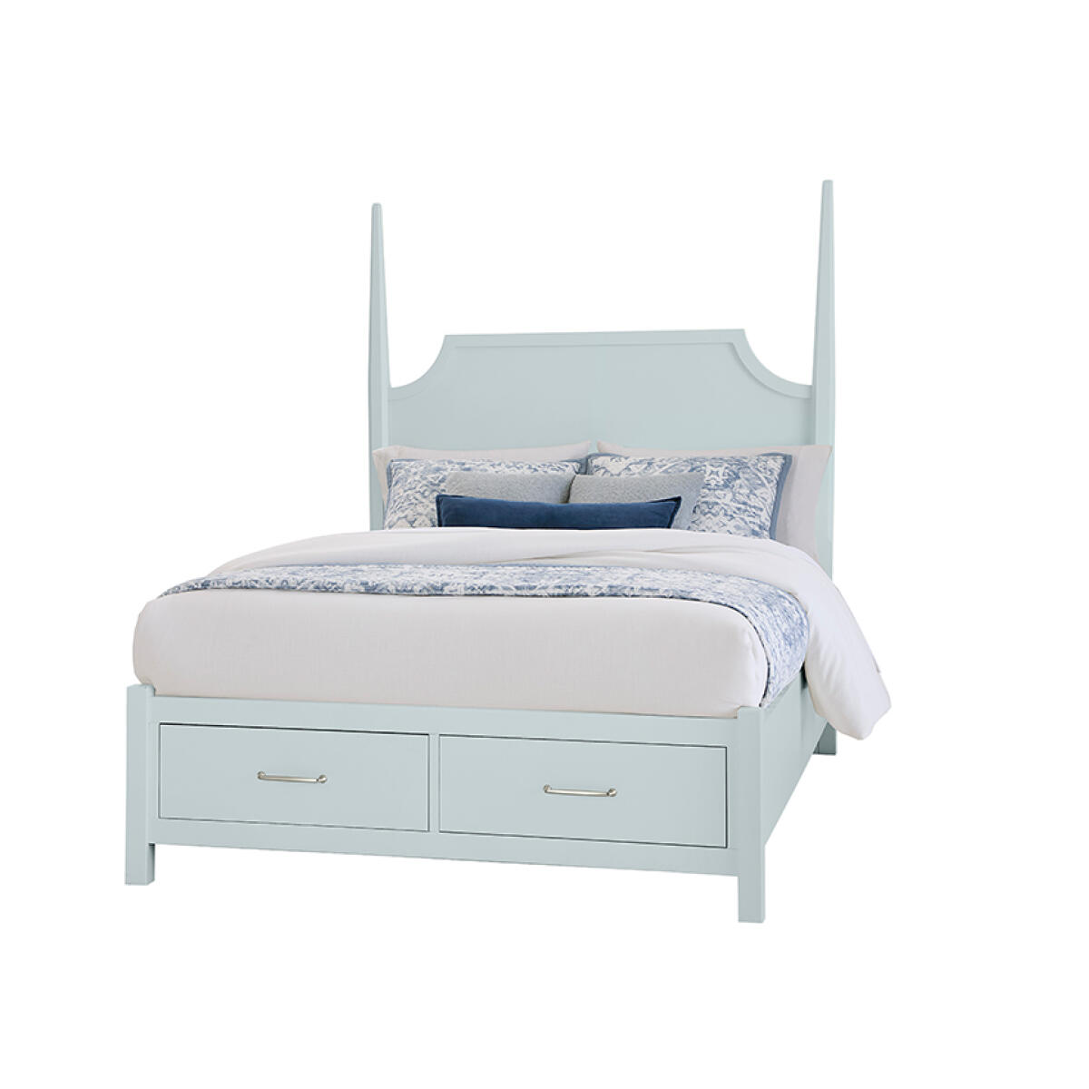 d46a3c73af7e1782203e9209b7cd5d8f Tide & Timber King Pencil Poster Bed With Footboard Storage - 835-668-066B-502-666T - Image 1