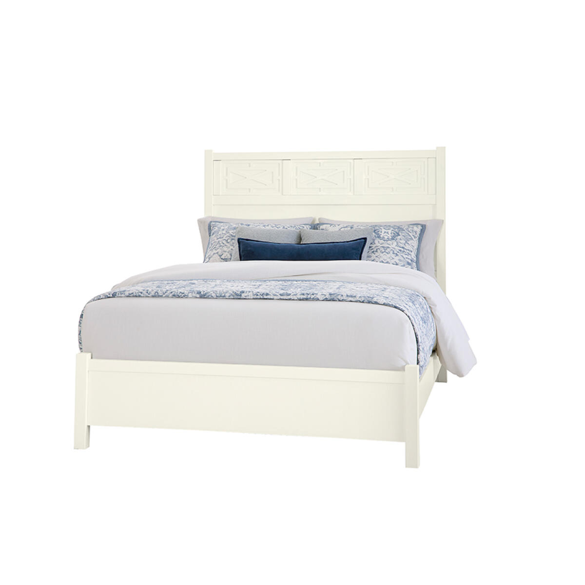 d4c0edb1afb53b1e292dad669cc374b5 Tide & Timber Queen Fretwork Bed - 834-557-755-922 - Image 1