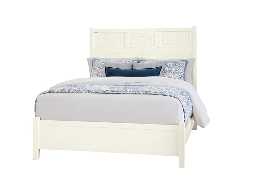 d4c0edb1afb53b1e292dad669cc374b5 Tide & Timber Queen Fretwork Bed - 834-557-755-922 - Image 1