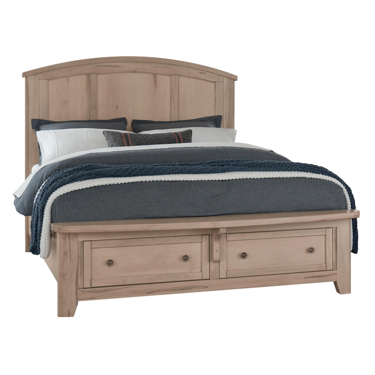 db53dab2e28c5475baa82ddaf03fc81e Woodbridge Queen Arch Bed With Storage Footboard - 822-557-050B-502-555 - Image 1