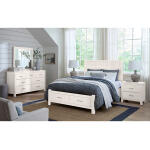 Tide & Timber Queen Fretwork Bed With Storage Footboard - 834-557-050B-502-555T - Image 2