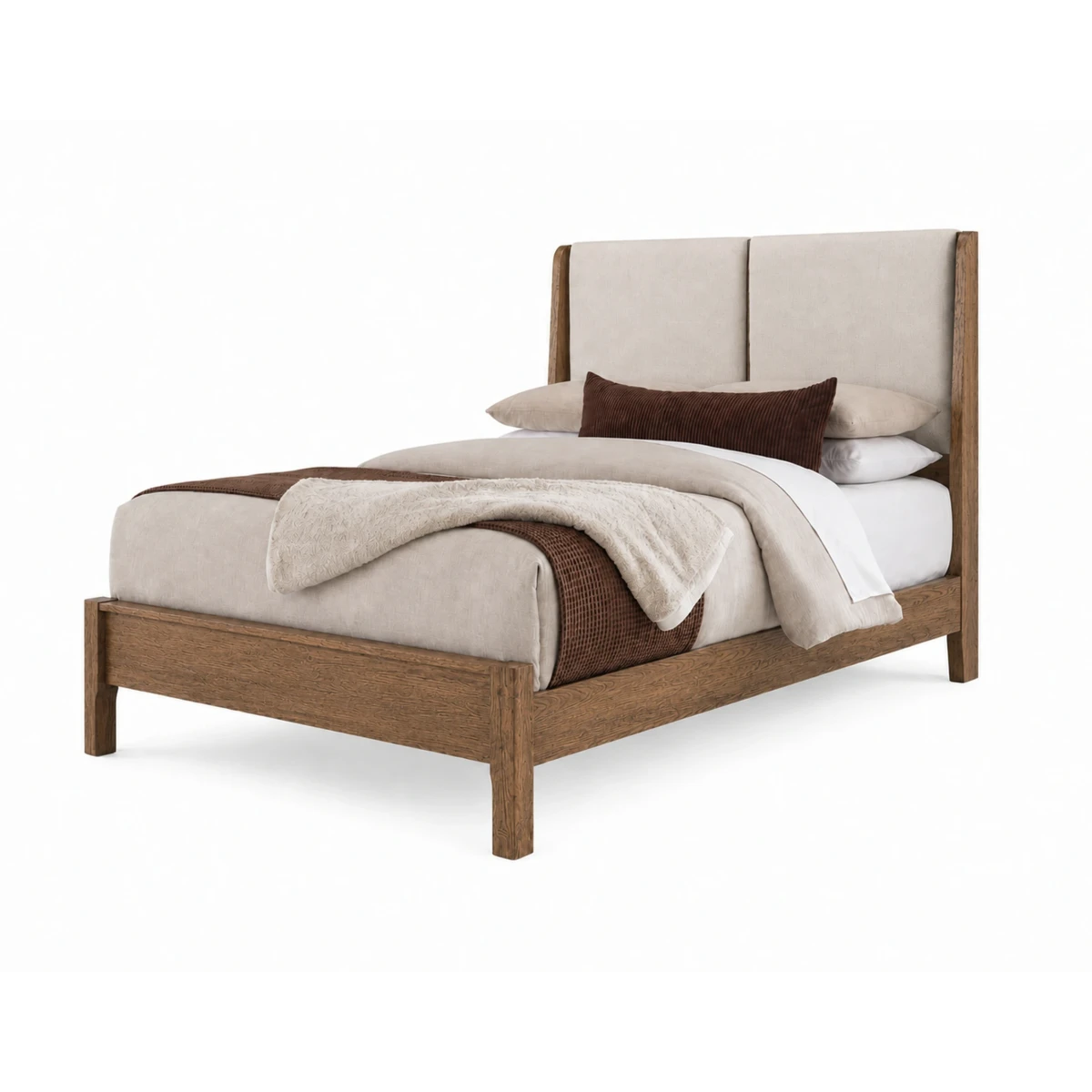 e9e94b9ac536a9bfa280036e1e2b63a1 Shelter Upholstered Bed-ecru - Image 1