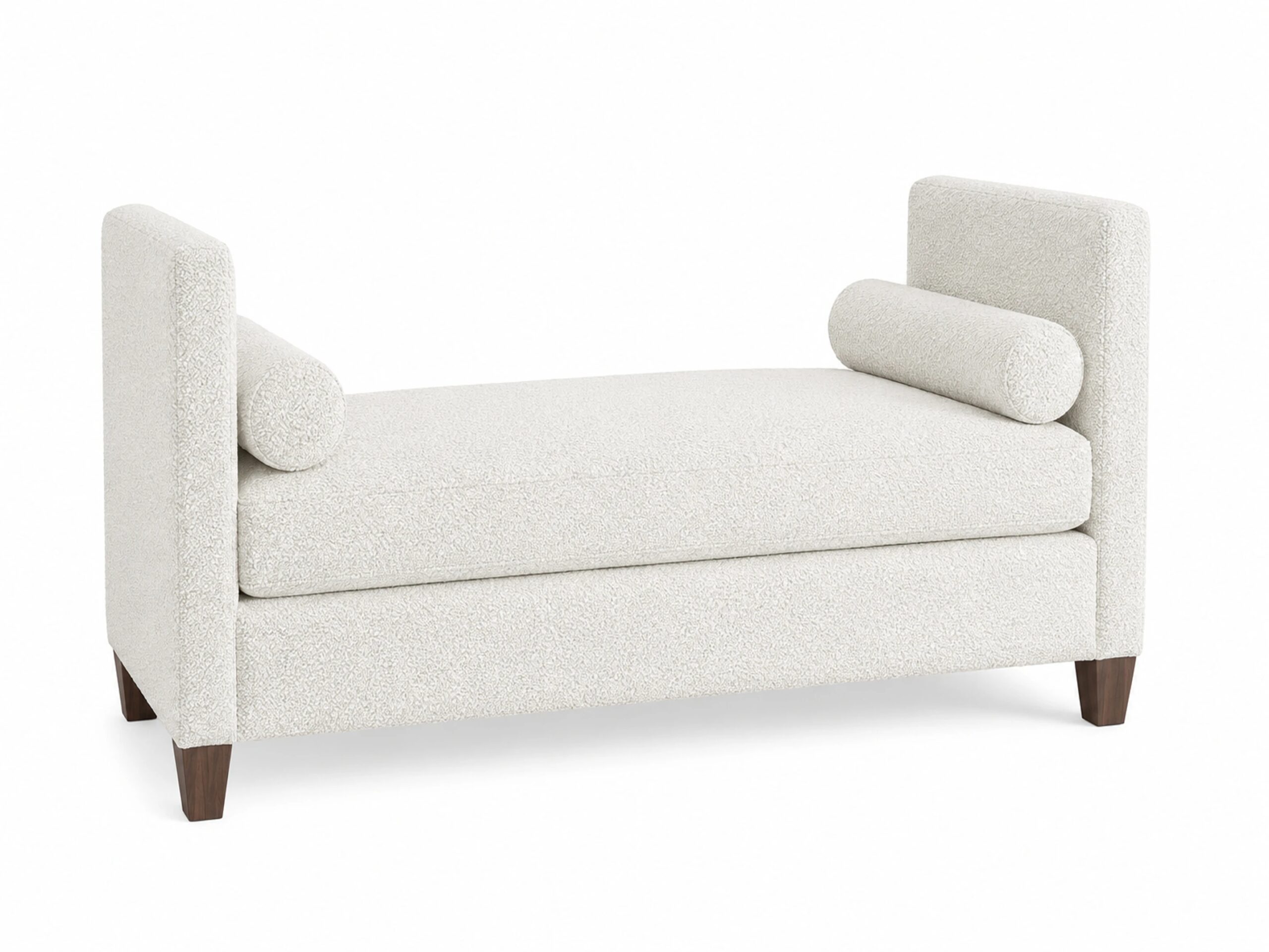 fa90474eb35101f894aff5d8a004a516 Tide & Timber White Boucle' Uph Daybed - 835-303W - Image 1