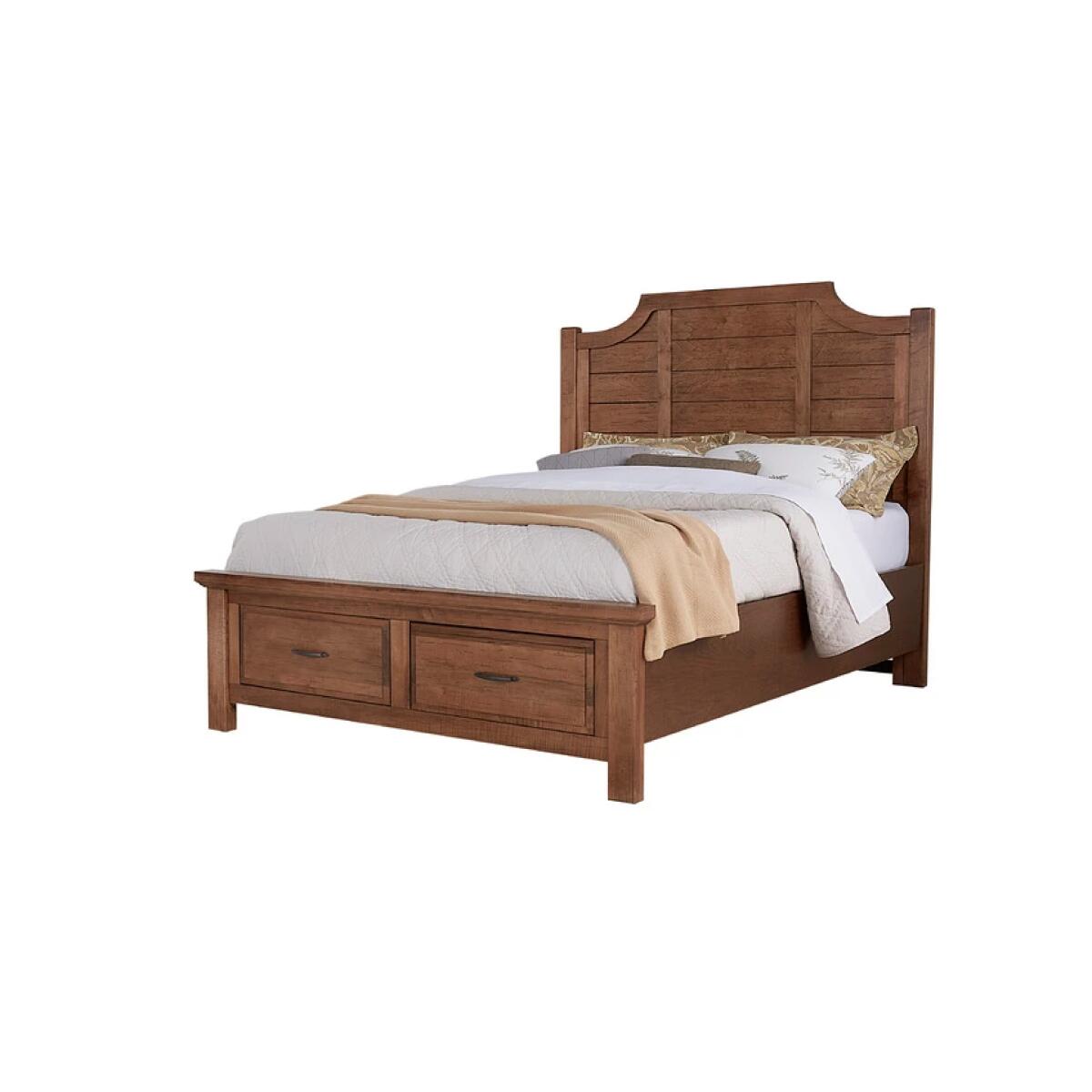 15ebc09bb43630289ae88e0c2a8d5e91 Maple Road King Scallop Storage Bed - 118-667-066B-502-666 - Image 1
