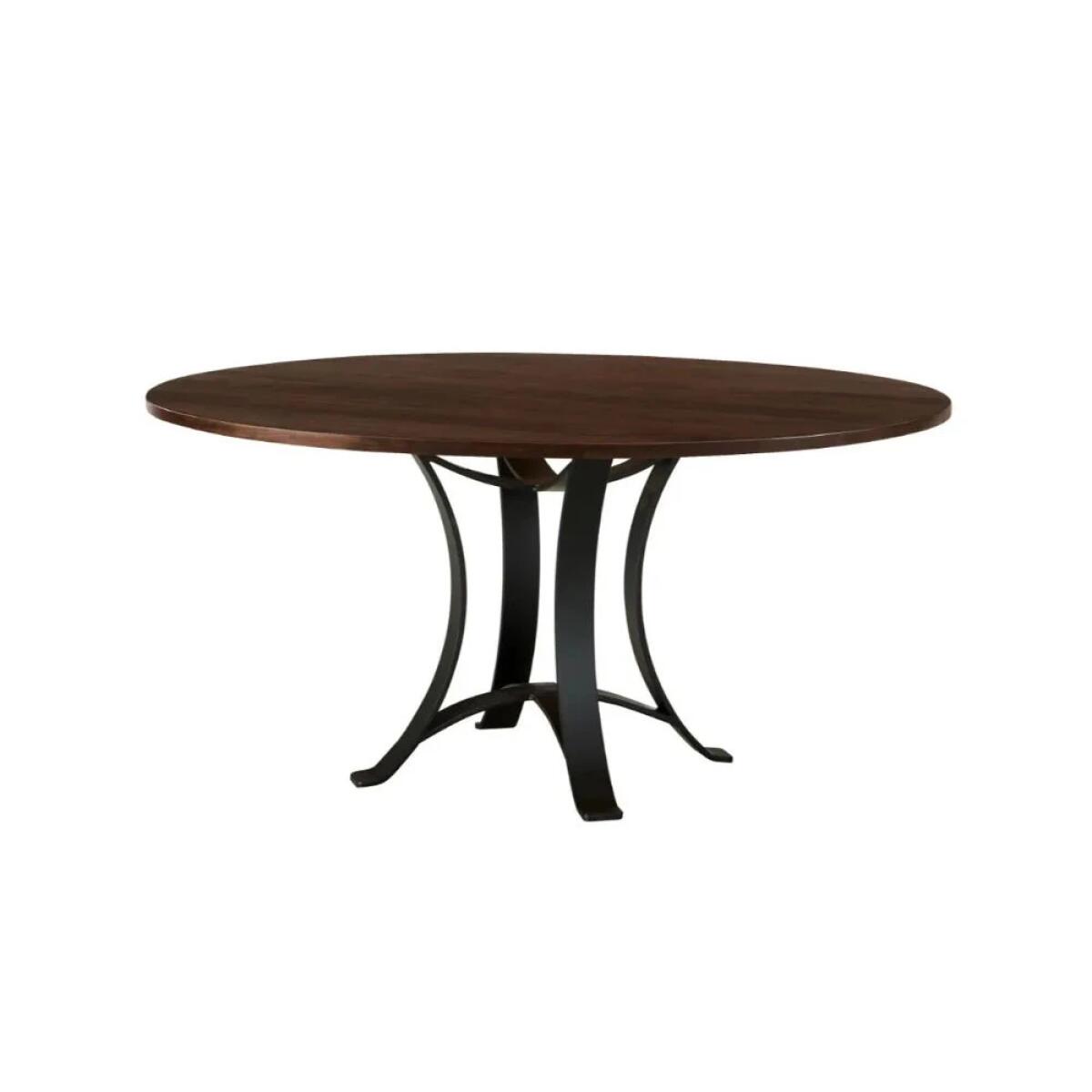 08782dd65cae4f9da22eb77be971a07a 60 Inch Round Table W/ Metal Base - Image 1
