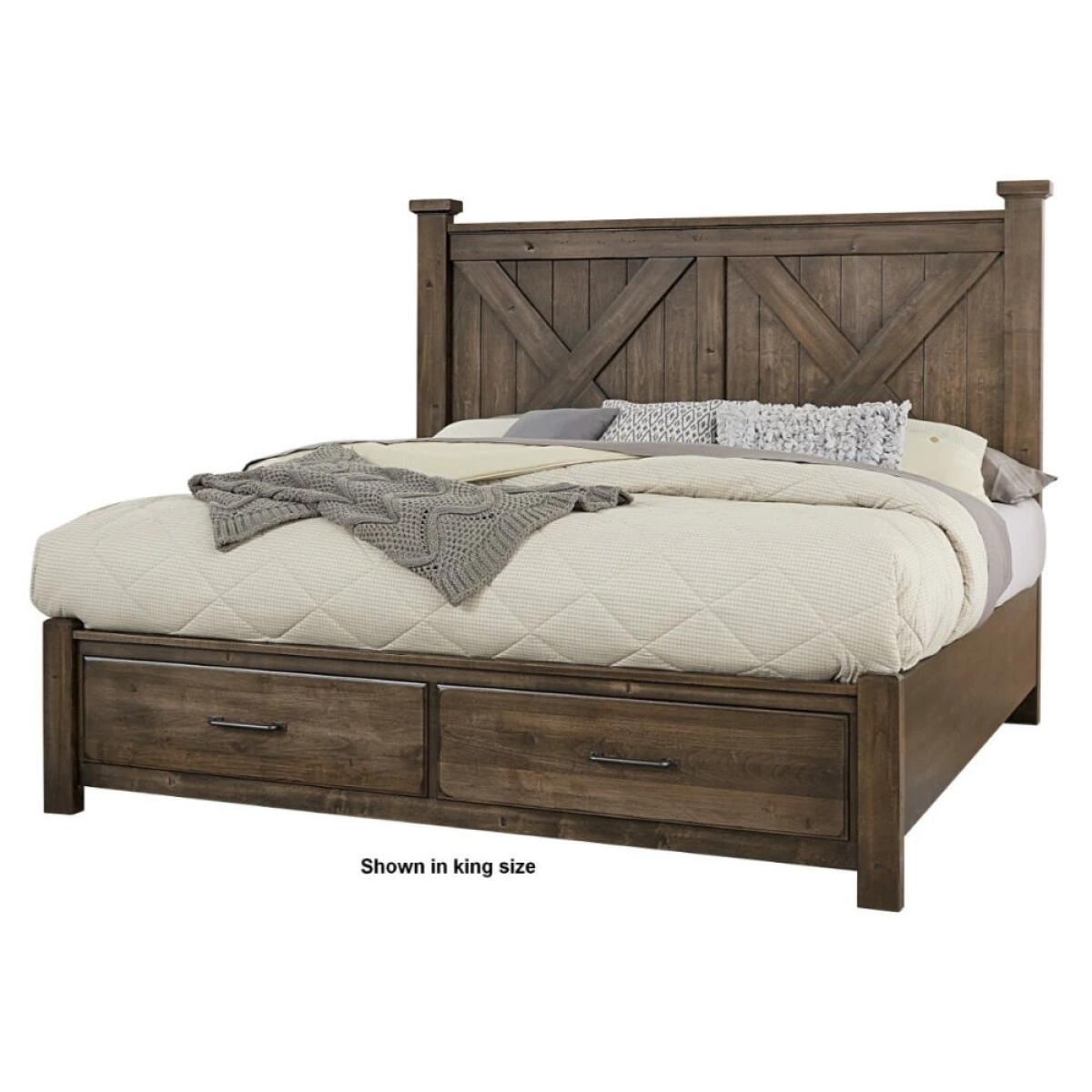 0cef3e2cc16029b89b5346a6989195b6 X Bed With Footboard Storage - Image 1