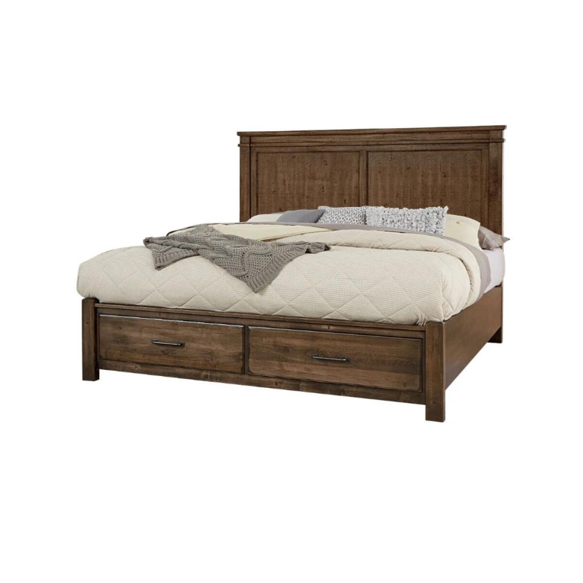 1ff51e9c311c5bd7e903dcb81f95a024 Mansion Bed With Footboard Storage - Image 1