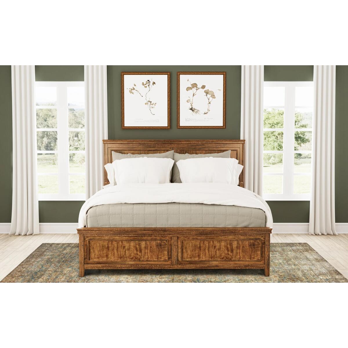 22b508e8da685657d852ab6c1efe67b3 Bandalier Queen Panel Bed - BNDRU5030 - Image 1