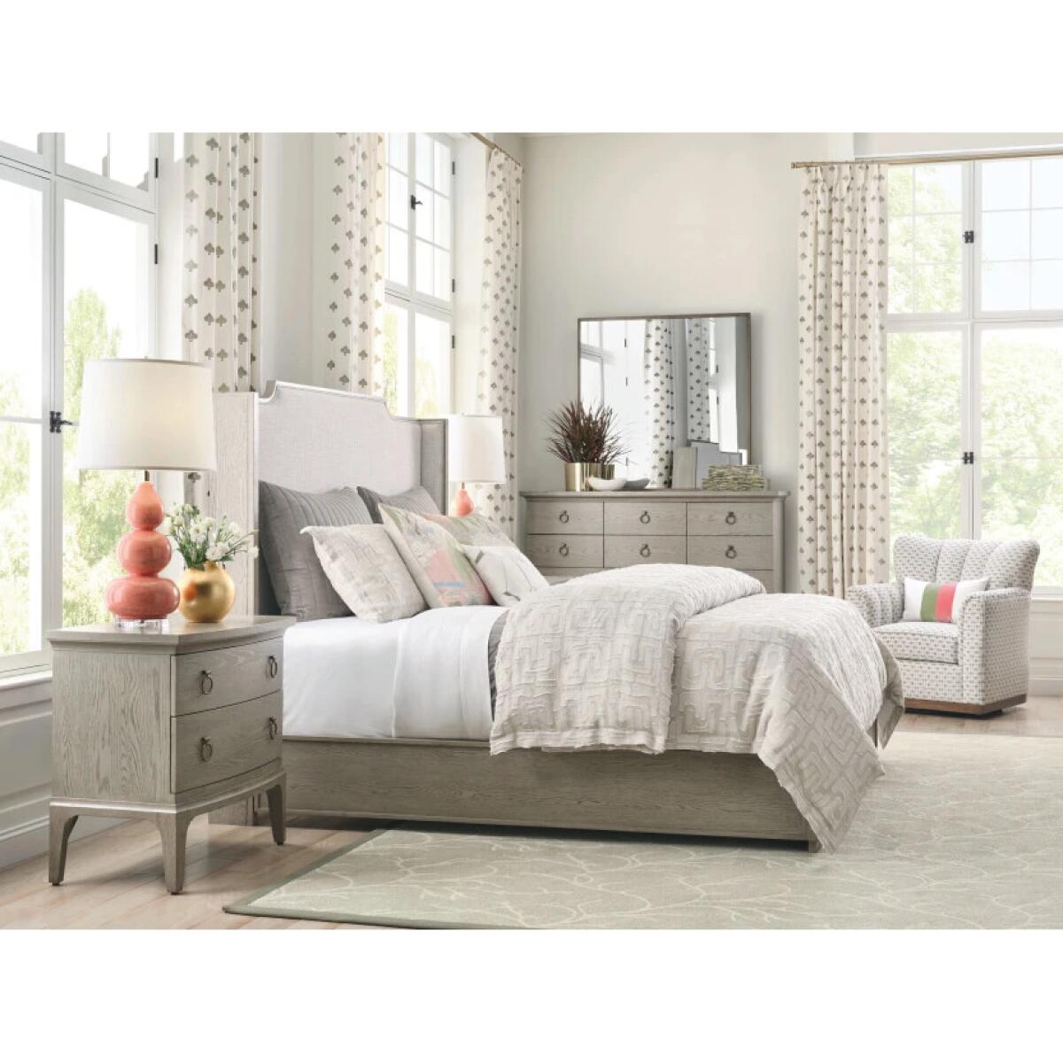 2b9dd6e0ffb7dc0f1c10ae2c1e67f0fc Milan Sharon King Uph Bed - Complete - Image 1
