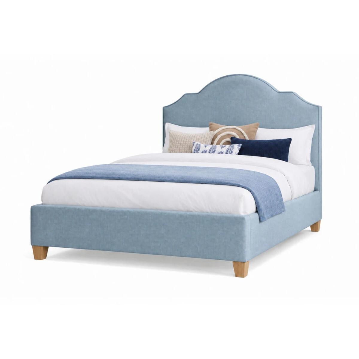 664c832fbbc37fdcbe5d326083eb7ec4 Tide & Timber Full Ocean Blue Upholstered Bed - 830/831/834/835-441U - Image 1