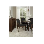Upholstered Side Chair Black Fabric - Image 2