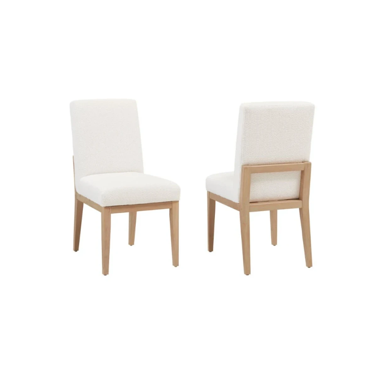 7f3502ffd8b86f7bd4f84866e031562a Upholstered Side Chair White Fabric - Image 1
