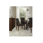 Upholstered Side Chair Black Fabric - Image 6
