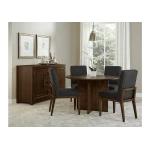Upholstered Side Chair Black Fabric - Image 7
