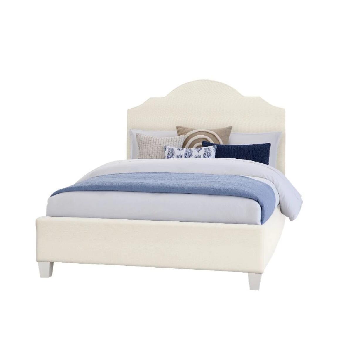 8d57fb00ca9a8f3873a2823f121539b9 Tide & Timber King Linen Uph Upholstered Bed - 830/831/834/835-661L - Image 1