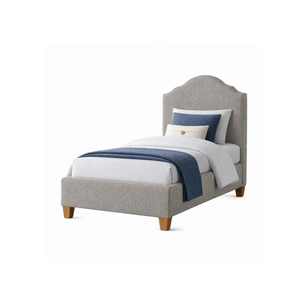 931796c374d1d0c32e195985b76c2f2e Tide & Timber Ash Grey Twin Upholstered Bed - 830/831/833/834/835-331A - Image 1