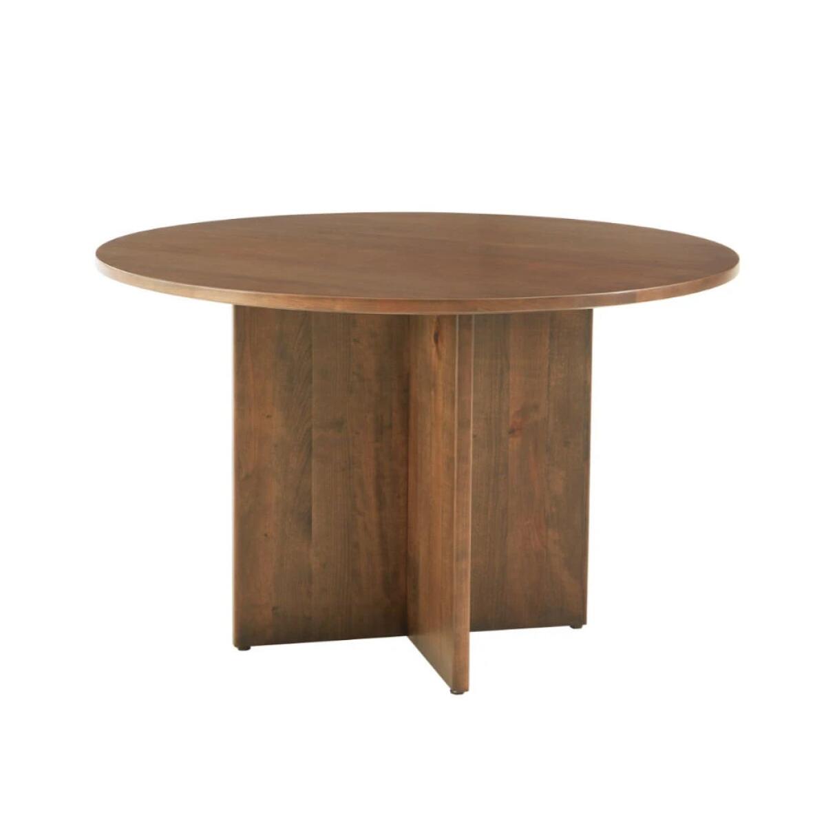 9631a77ae3afaf45f22740b89e8e4c31 48 Inch Round Table W/ Wood Base - Image 1