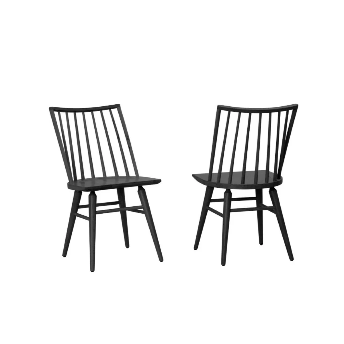 9eaf6ed6b30d81fb3f60c6ce63ce4ebf Black Spindle Side Chair - Image 1