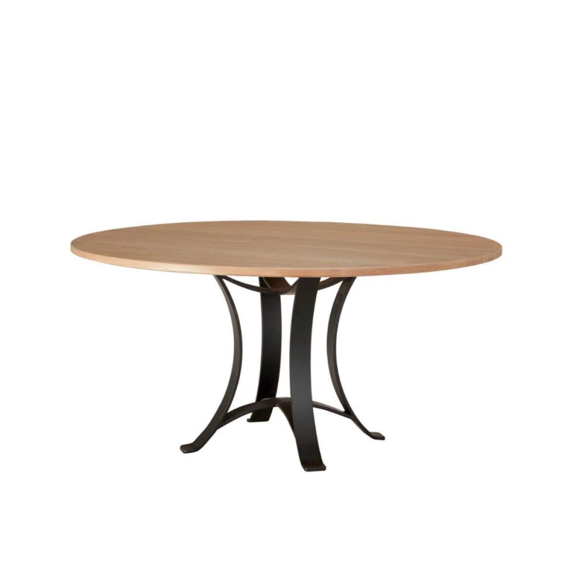 a18c4bc87e73b2c3556c7bd843a3aa72 60 Inch Round Table W/ Metal Base - Image 1