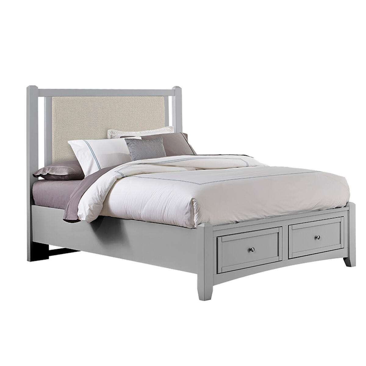 a7c0ad92024b9450d89afecd0d2aef73 Grey Upholstered Storage Bed - Image 1