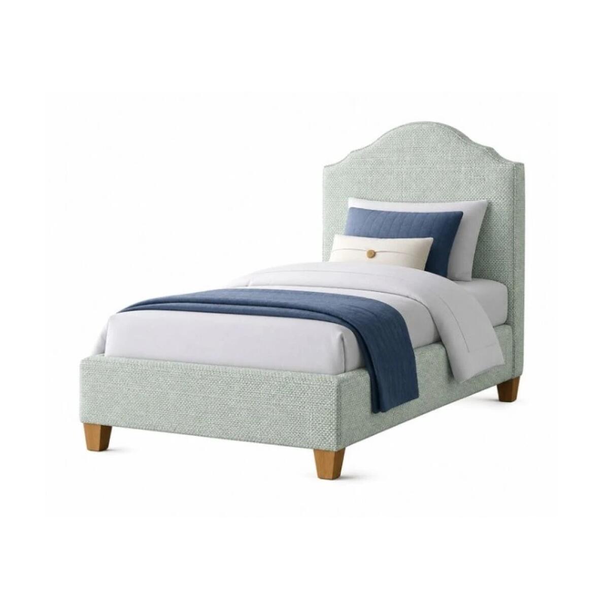 a9908c365b893ea707b2bf676d7580cb Tide & Timber Forest Green Twin Upholstered Bed - 830/831/833/834/835-331F - Image 1