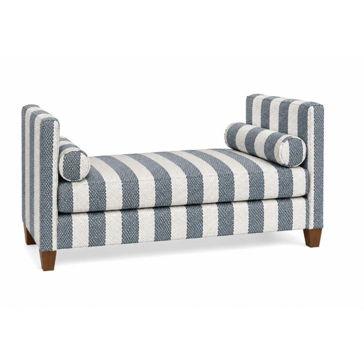 ab8de6f3100824c0c373e82c57620b38 Tide & Timber Blue Stripe Uph Daybed - 830/831/833/834/835-303S - Image 1