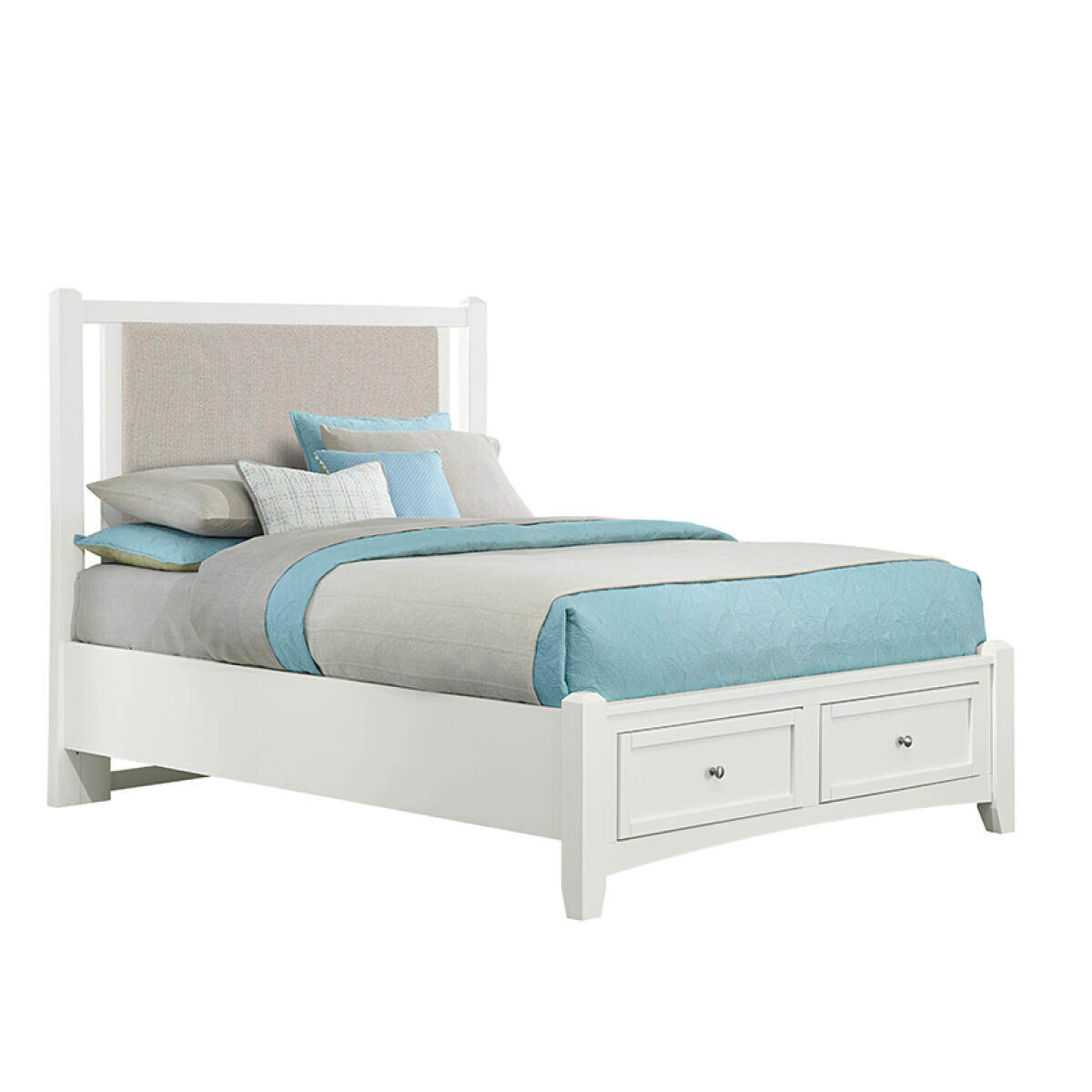 b4068ffa36df634beb6c5905e81933d1 Grey Upholstered Storage Bed - Image 1