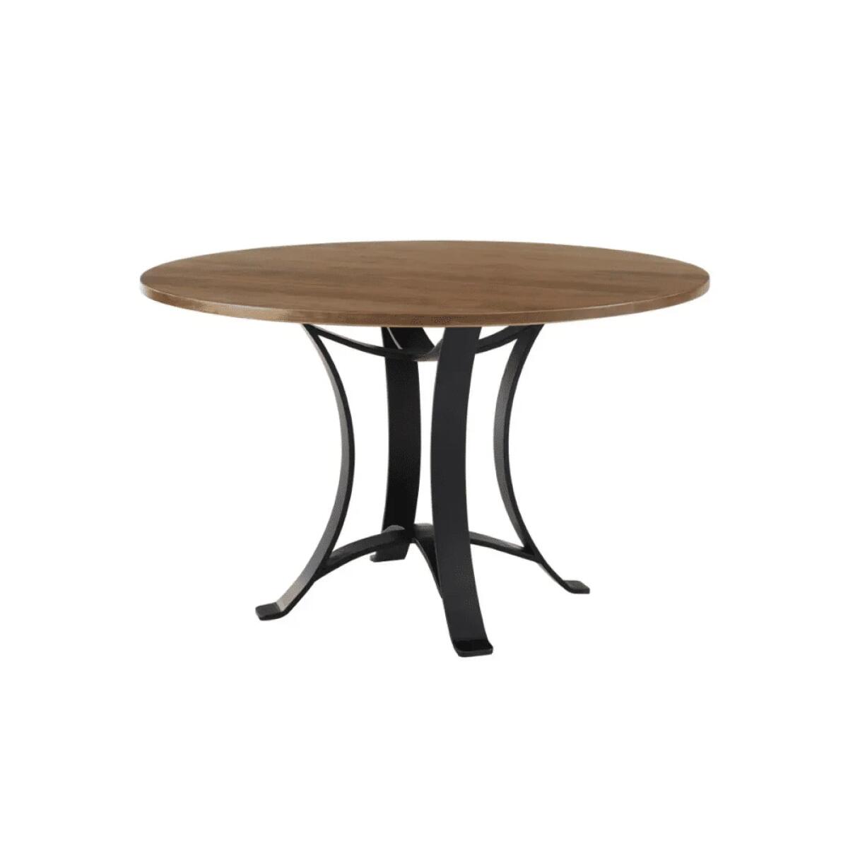 c3ac2ae70ccad2abff0330f6adf0f083 48 Inch Round Table W/ Metal Base - Image 1