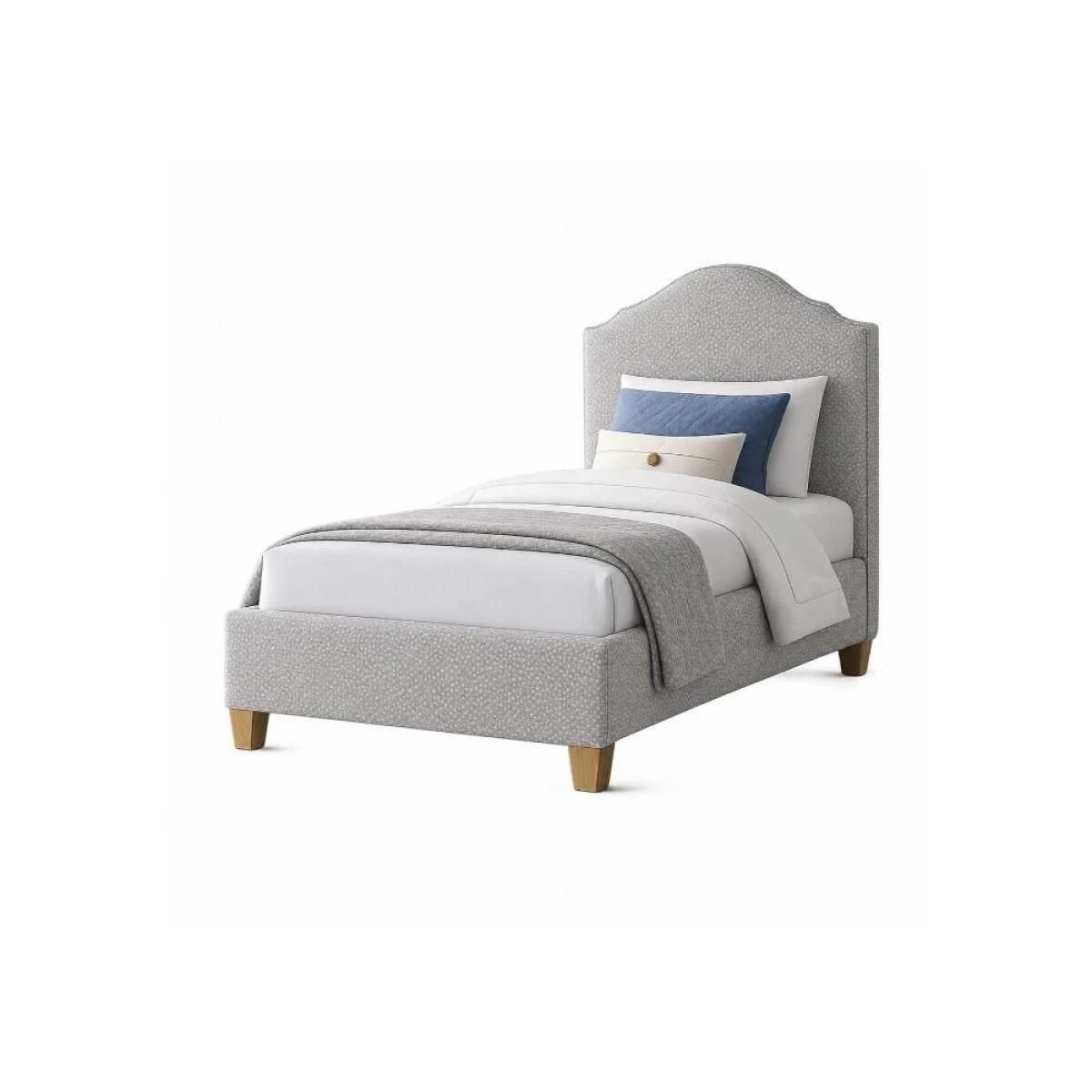 eeef606e7dd1189caface4fd3a1adfcb Tide & Timber Grey Antelope Twin Upholstered Bed - 830/831/833/834/835-331G - Image 1