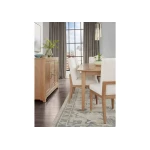 Upholstered Side Chair White Fabric - Image 8