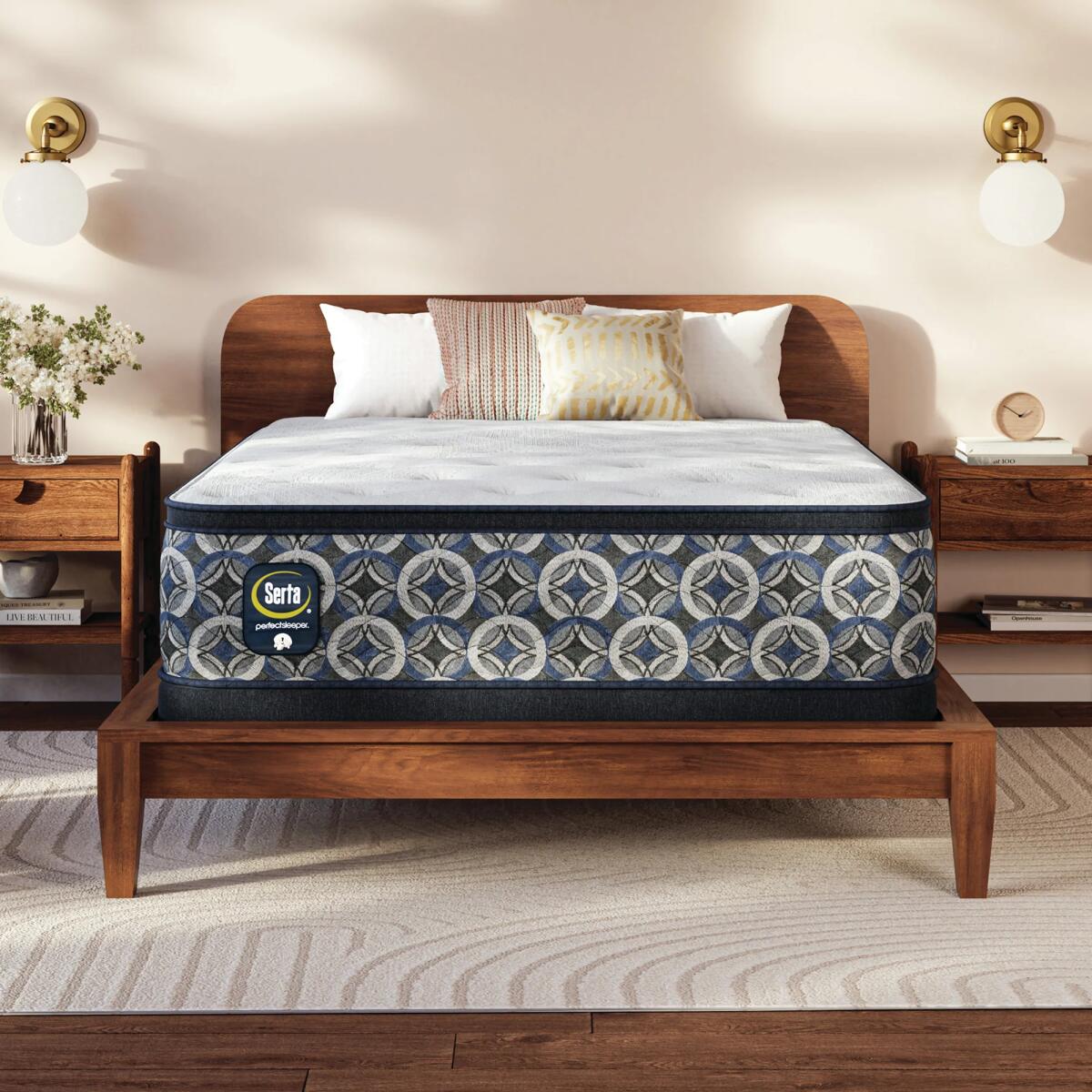 fdd25a1406aba9fb7b1d25eace3a443f Perfect Sleeper Innerspring Mattress Cascade Canyon Medium Pillow-top 14” - Medium Pillow Top 14" / Cal King - Image 1